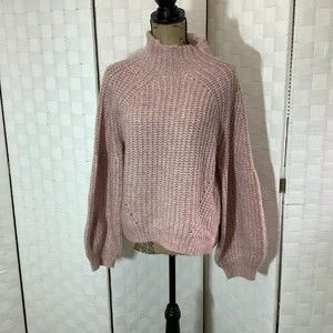 Nwt All In Favor mock neck sweater size Large